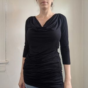 Black Top with Ruching